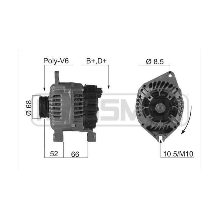 Kintamosios srovės generatorius ERA 210169R