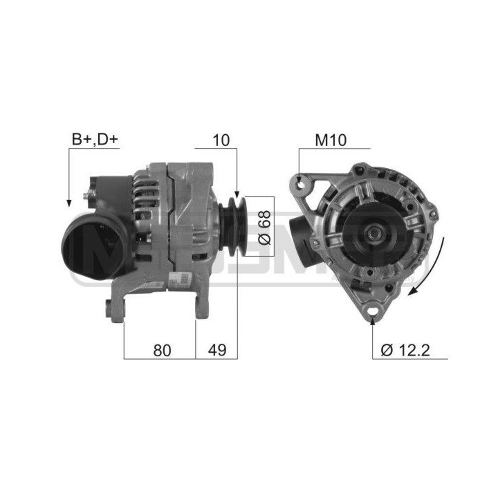 Kintamosios srovės generatorius ERA 210191R