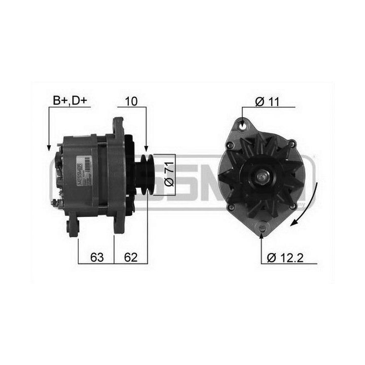 Kintamosios srovės generatorius ERA 210193R