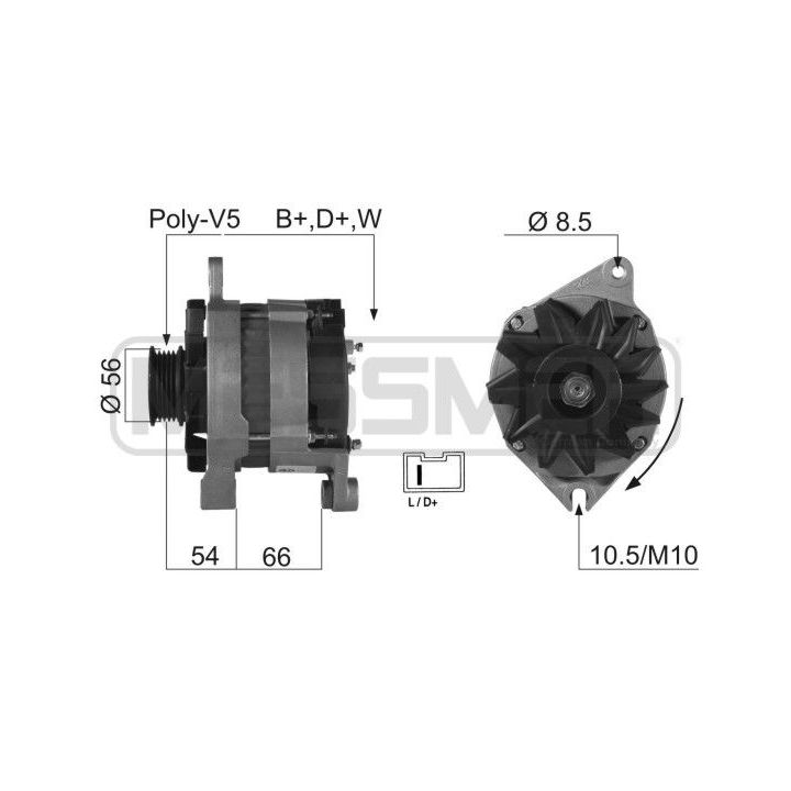 Kintamosios srovės generatorius ERA 210197R