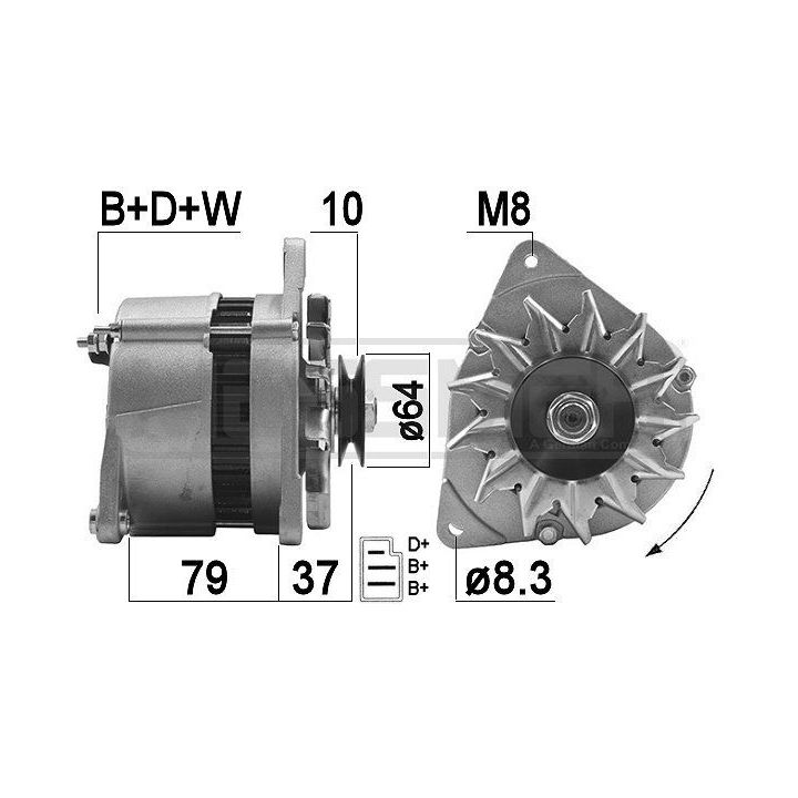Kintamosios srovės generatorius ERA 210204A