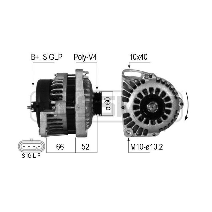 Kintamosios srovės generatorius ERA 210206A