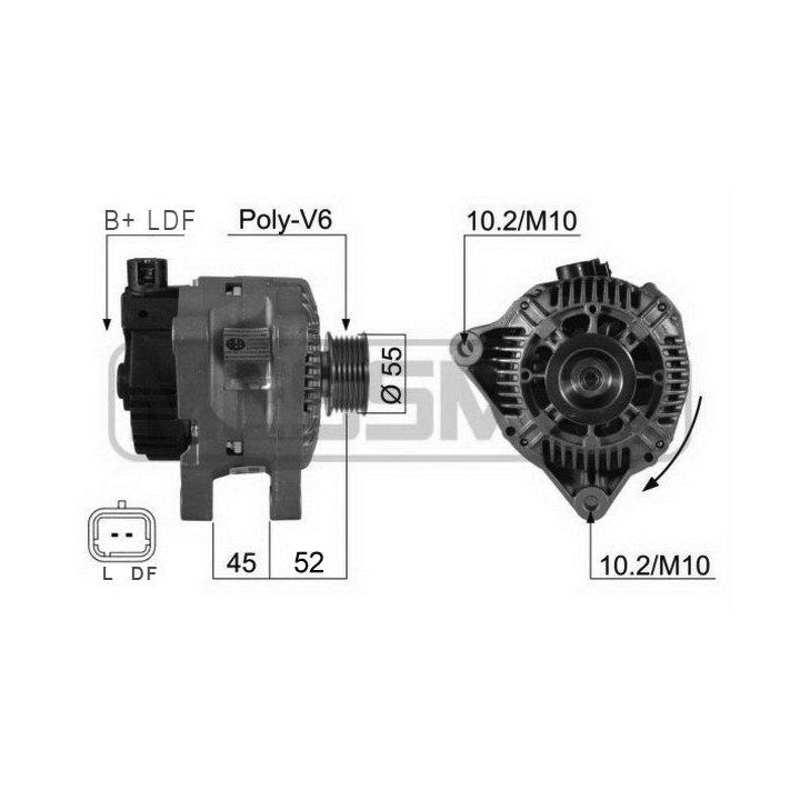 Kintamosios srovės generatorius ERA 210207