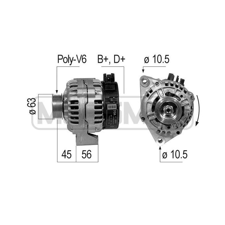 Kintamosios srovės generatorius ERA 210216