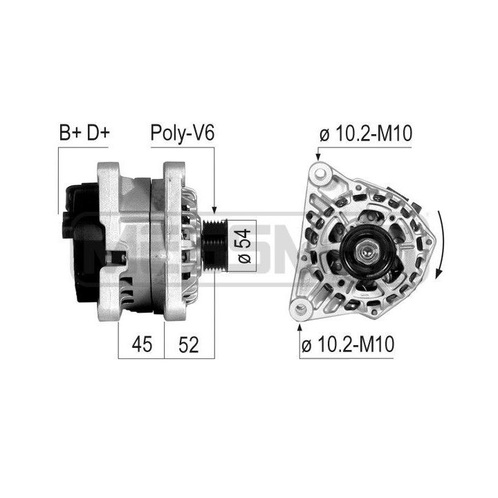 Kintamosios srovės generatorius ERA 210239R