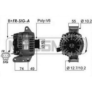Kintamosios srovės generatorius ERA 210241A