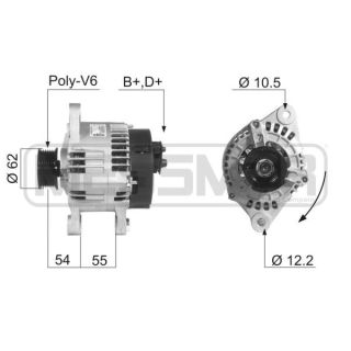 Kintamosios srovės generatorius ERA 210246R