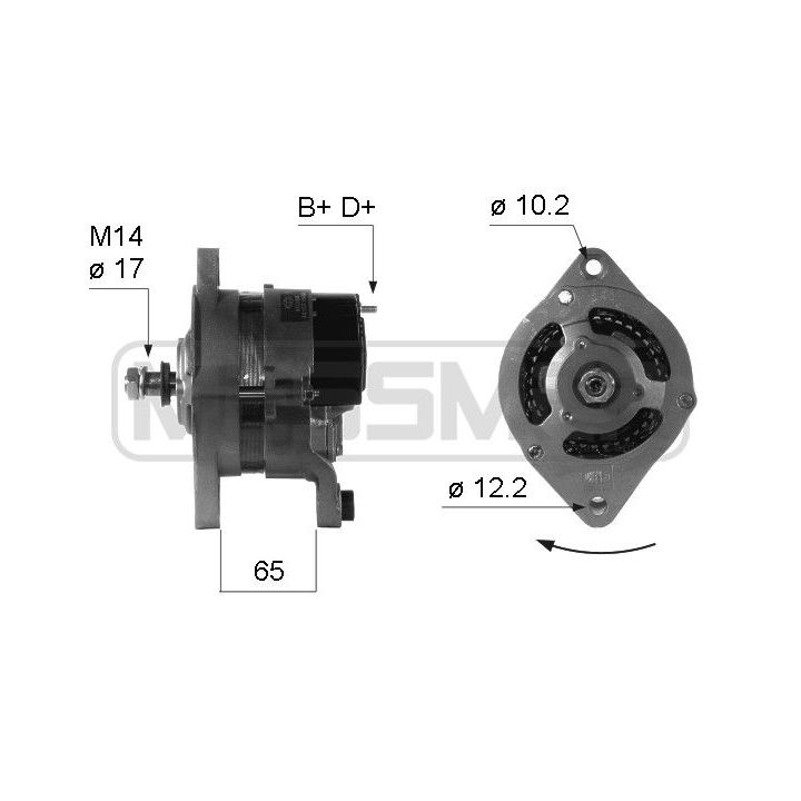 Kintamosios srovės generatorius ERA 210248R