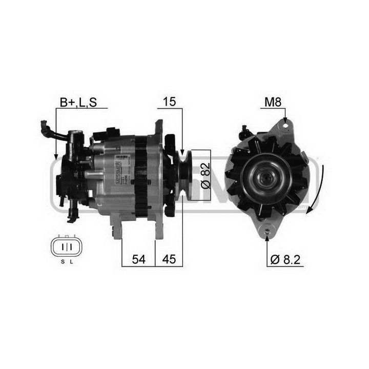 Kintamosios srovės generatorius ERA 210255R