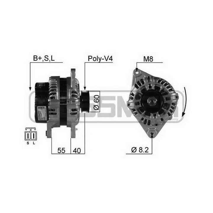 Kintamosios srovės generatorius ERA 210283