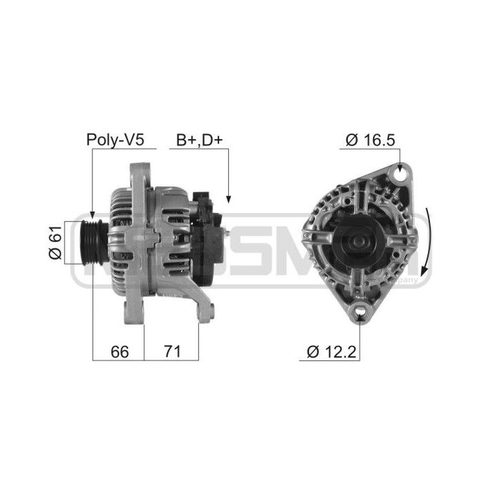 Kintamosios srovės generatorius ERA 210287A