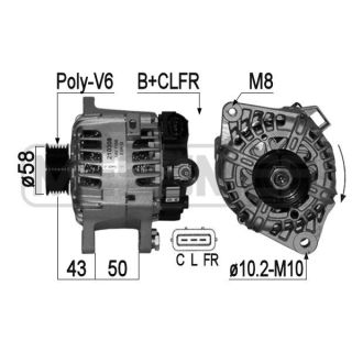 Kintamosios srovės generatorius ERA 210308R