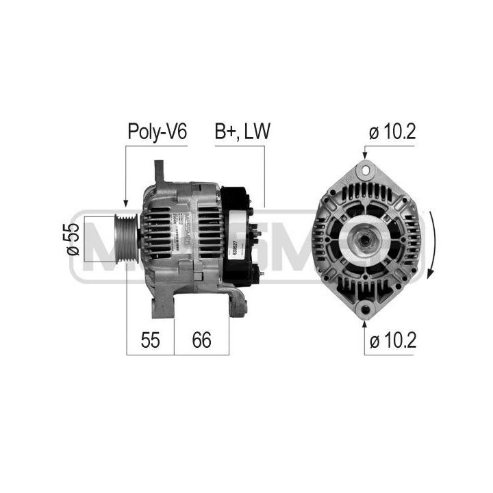 Kintamosios srovės generatorius ERA 210345R