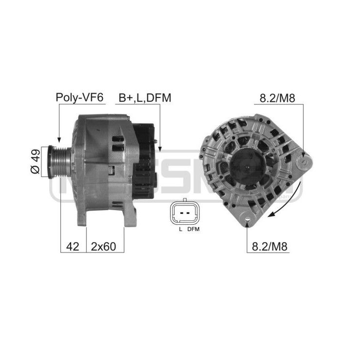 Kintamosios srovės generatorius ERA 210353A
