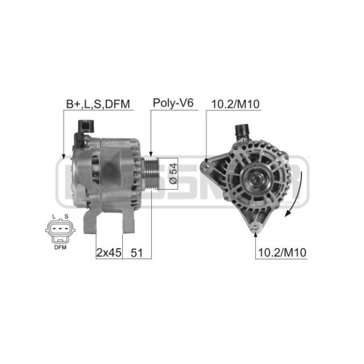 Kintamosios srovės generatorius ERA 210360