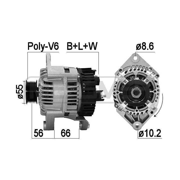 Kintamosios srovės generatorius ERA 210368