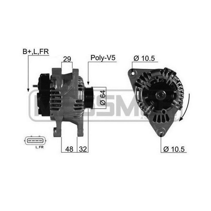 Kintamosios srovės generatorius ERA 210377