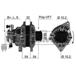 Kintamosios srovės generatorius ERA 210381R