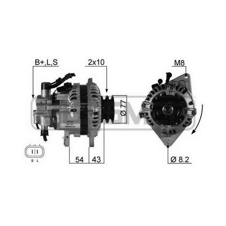 Kintamosios srovės generatorius ERA 210385R