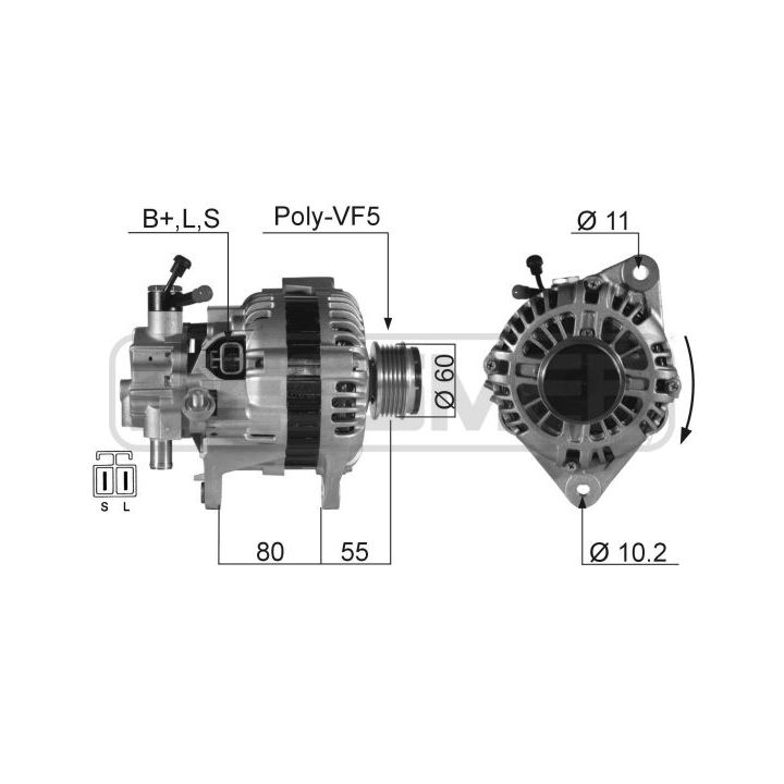 Kintamosios srovės generatorius ERA 210387A