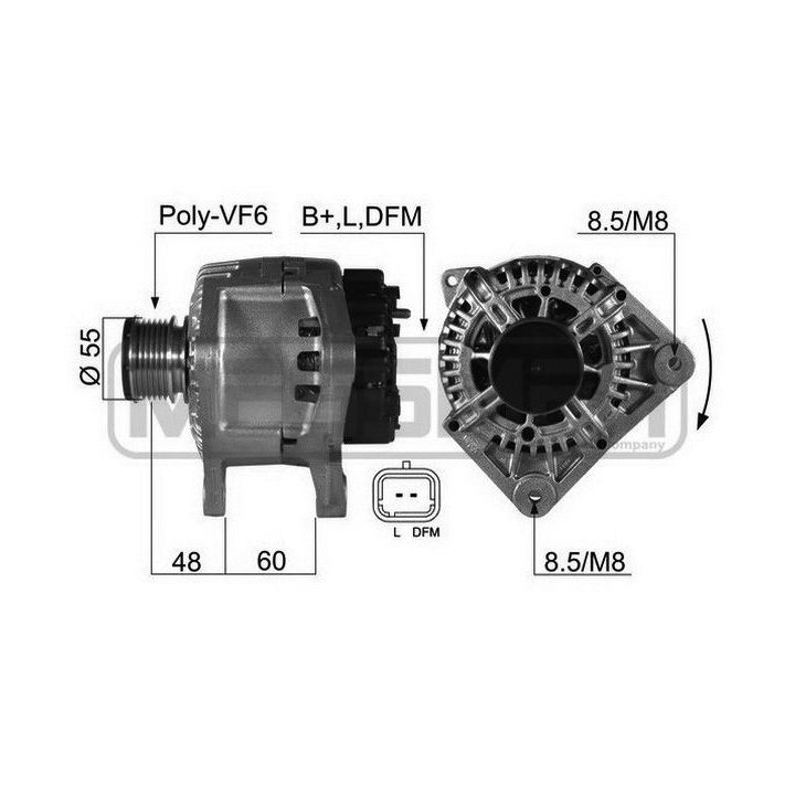 Kintamosios srovės generatorius ERA 210394
