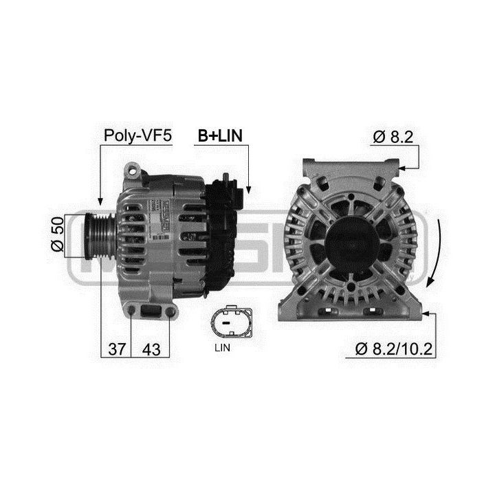 Kintamosios srovės generatorius ERA 210395A