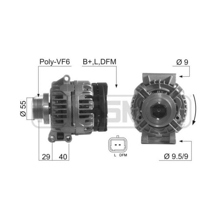 Kintamosios srovės generatorius ERA 210397R