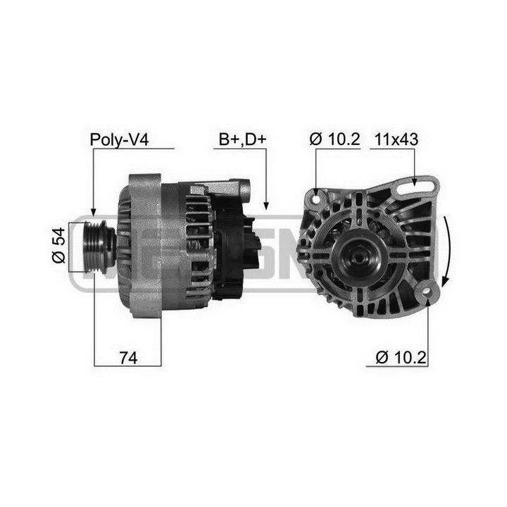 Kintamosios srovės generatorius ERA 210405