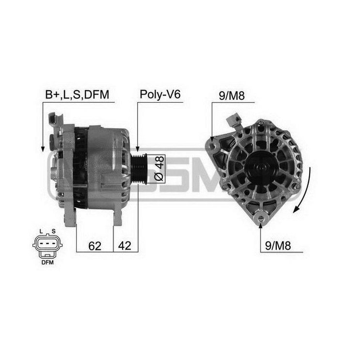 Kintamosios srovės generatorius ERA 210413