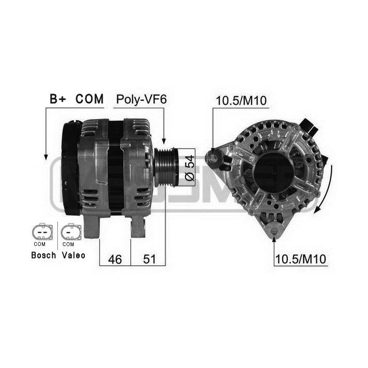 Kintamosios srovės generatorius ERA 210420