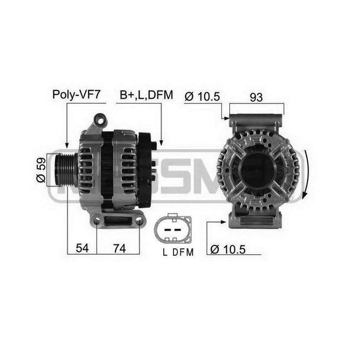Kintamosios srovės generatorius ERA 210422A