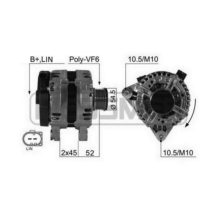 Kintamosios srovės generatorius ERA 210426A