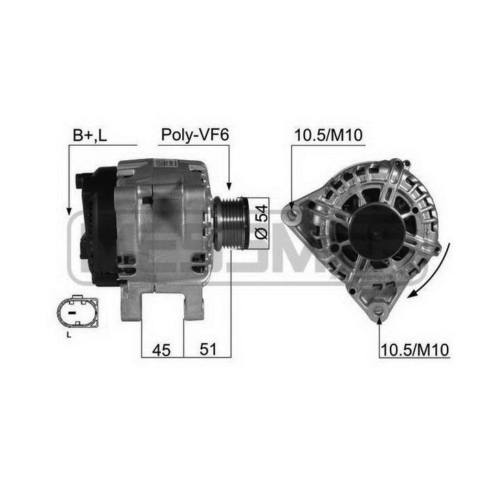 Kintamosios srovės generatorius ERA 210436A