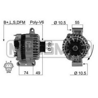 Kintamosios srovės generatorius ERA 210449