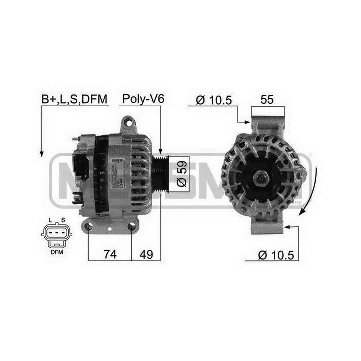 Kintamosios srovės generatorius ERA 210449