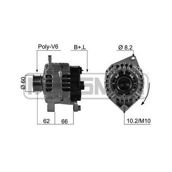 Kintamosios srovės generatorius ERA 210470A