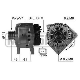Kintamosios srovės generatorius ERA 210472