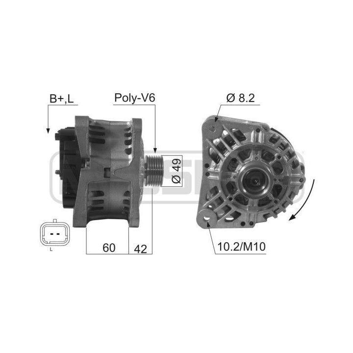 Kintamosios srovės generatorius ERA 210480