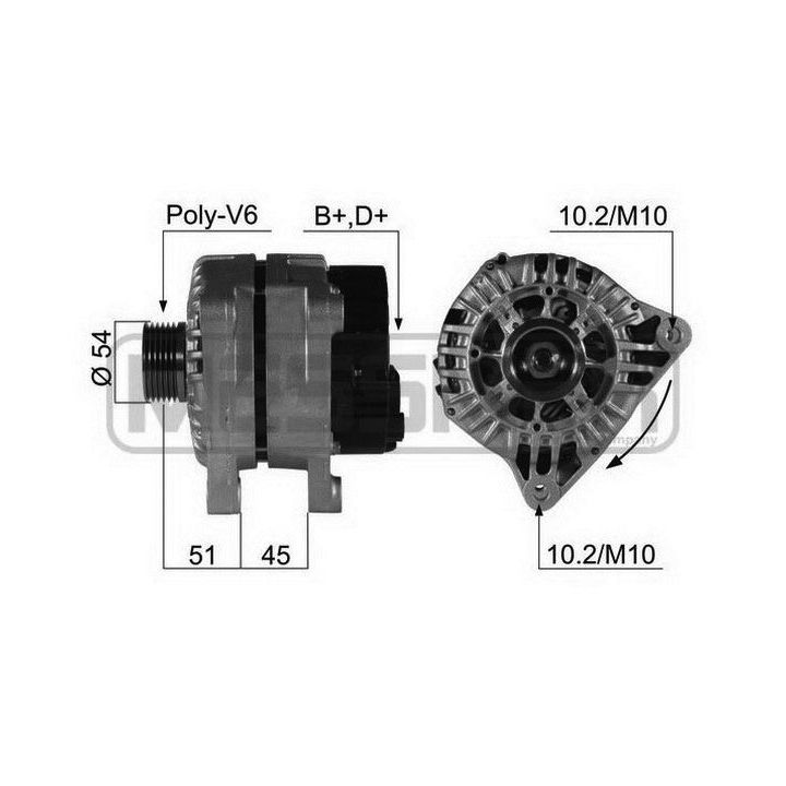 Kintamosios srovės generatorius ERA 210483