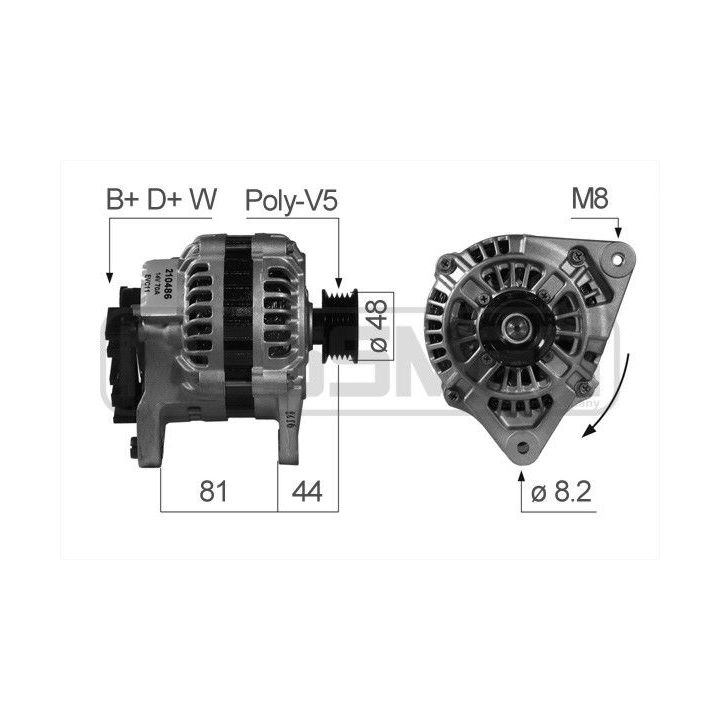 Kintamosios srovės generatorius ERA 210486A