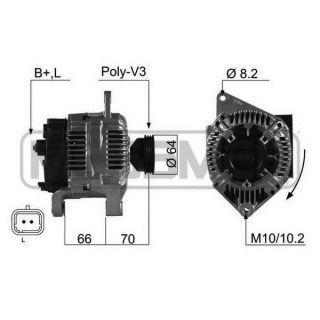 Kintamosios srovės generatorius ERA 210489R