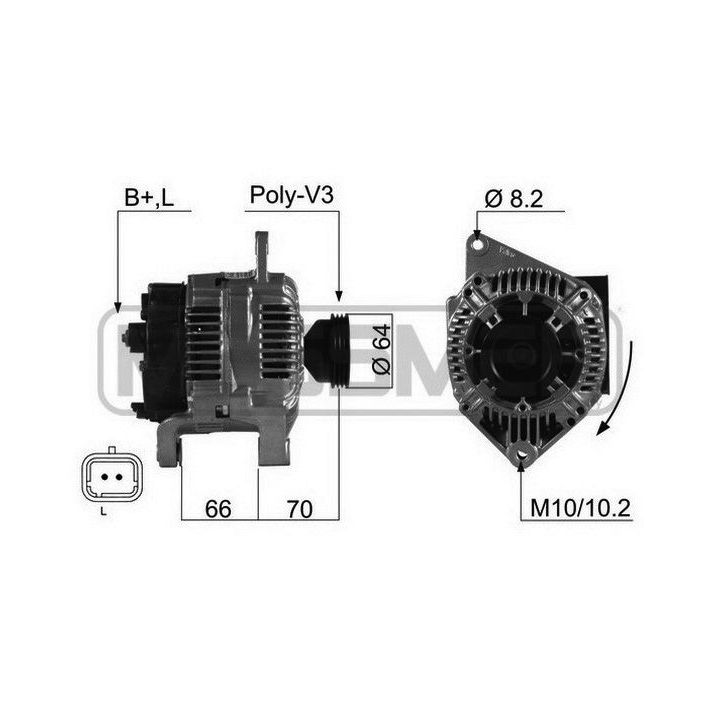 Kintamosios srovės generatorius ERA 210489R