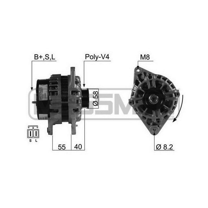 Kintamosios srovės generatorius ERA 210492