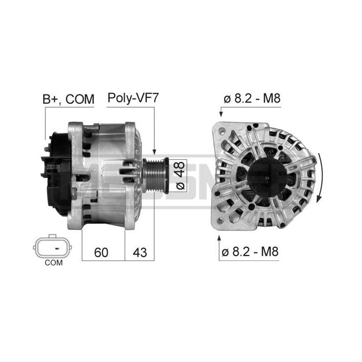 Kintamosios srovės generatorius ERA 210510