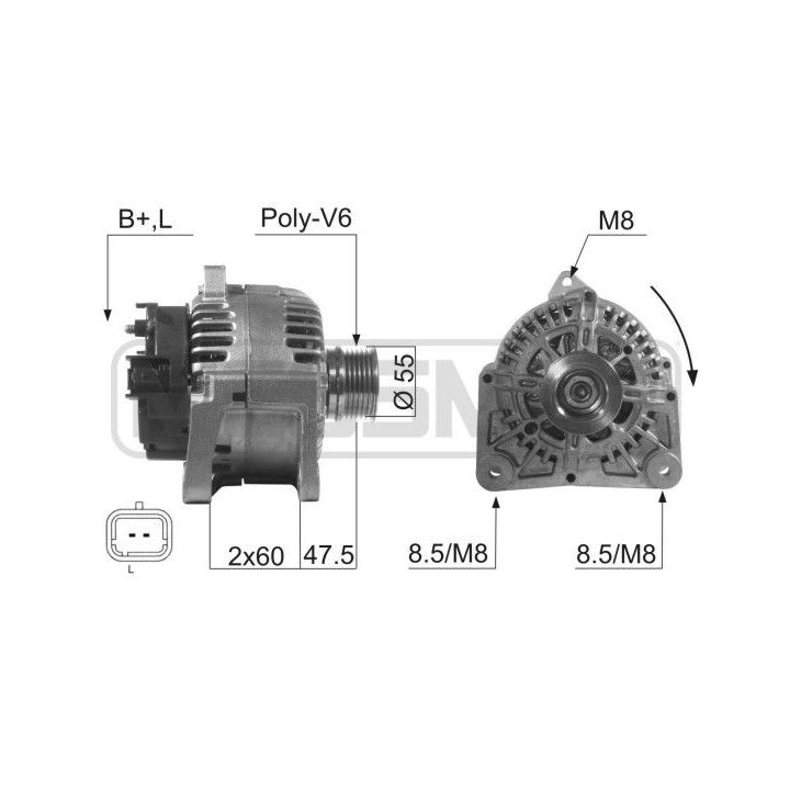 Kintamosios srovės generatorius ERA 210511
