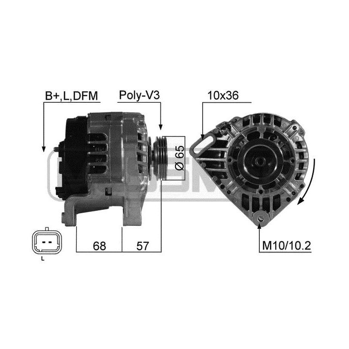 Kintamosios srovės generatorius ERA 210526
