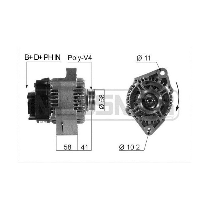 Kintamosios srovės generatorius ERA 210529