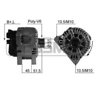 Kintamosios srovės generatorius ERA 210543