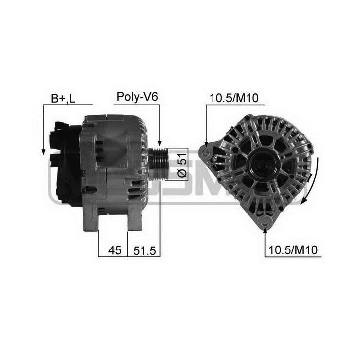 Kintamosios srovės generatorius ERA 210543