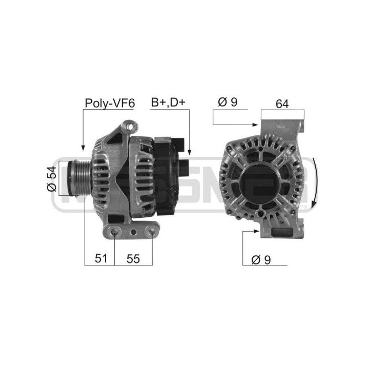 Kintamosios srovės generatorius ERA 210547